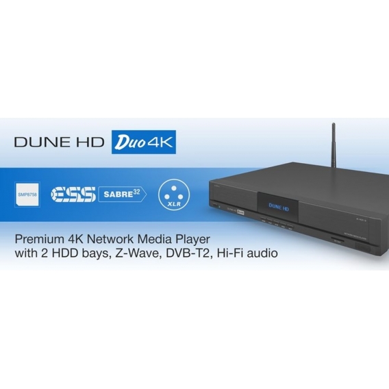 DUNE HD Duo 4K Network Media Player ESS IPTV VOD