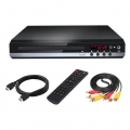 Kompakter DVD-Player, Regionsfrei, USB-Eingang, UHD 1080P HDMI & AV-Ausgang CD-Player, für Heim-Karaoke-DVD-CD-VCD-Disc-Player E