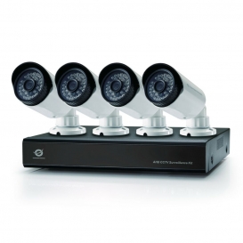More about Conceptronic 4-Kanal-AHD-CCTV-Überwachungskit, Verkabelt, Geschoss, BNC, Indoor/Outdoor, 25 m, CMOS