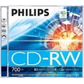 Philips CD-RW 80MIN Daten-CD-RW, 700 MB, 80 min