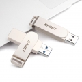 EAGET F60 USB-Flash-Laufwerk 64 GB Metall-U-Disk USB3.0 Tragbares Hochgeschwindigkeits-Flash-Laufwerk Grosse Kapazitaet fuer PC-