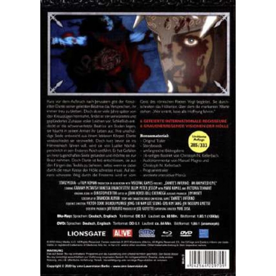 Dante’s Inferno (Blu-ray & DVD im Mediabook)