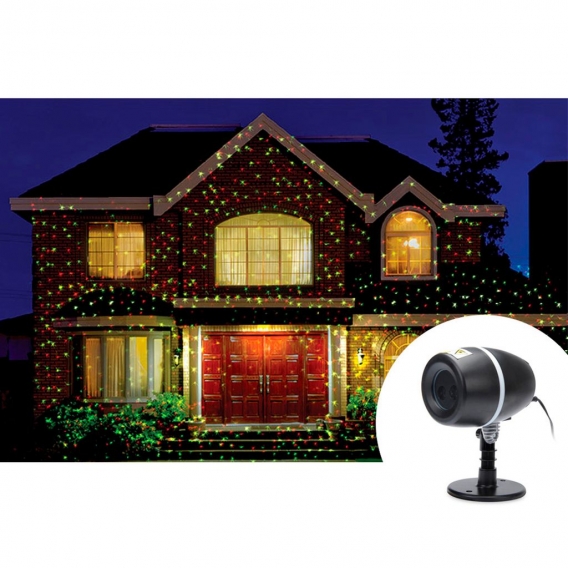 Laser Projektor für Weihnachts Beleuchtung Haus Dekoration 180° Rotation 6 Modis