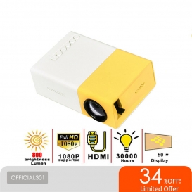 More about YG300 Mini-Projektor Smart Led Tragbarer Heimprojektor 1080p HD-Projektor für Kinder Gelb