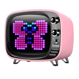 More about Divoom TIVOO Bluetooth v5.0 Lautsprecher mit Smart Pixel Art Display, Farbe:pink