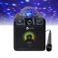 N-GEAR N-Gear DISCO410 Karaoke & Party Bluetooth Lautsprecher mit Discokugel, Lichteffekten & Mikrofon Bluetooth-Lautsprecher