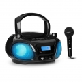 auna Roadie Sing ( Karaoke Player, CD-MP3, Boombox, Stereoanlage,USB-Port, UKW Radio, Bluetooth 3.0, Sing-A-Long Funktion, Netz-