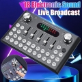Externe Soundkarte USB-Schnittstelle Audio-Mixe Live Broadcast Mikrofon 18 Sound - Schwarz