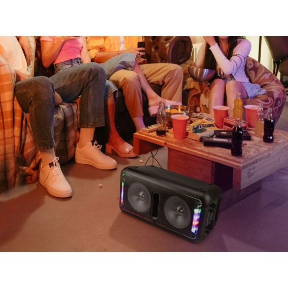 Caliber HPA502BTL - Party-Lautsprecher mit Bluetooth,USB, Akku und erleuchtung