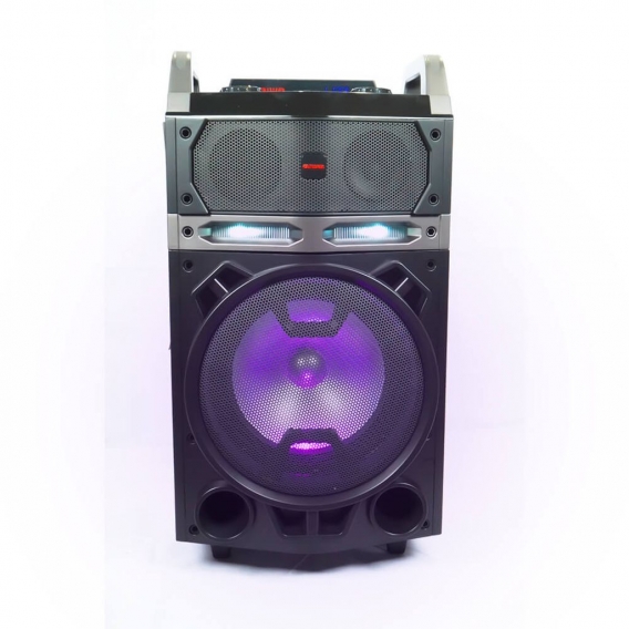 Aiwa KBTUS-700 Karaoke Trolley und 2 kabellose Mikrofonen, BT, Fernbedienung, Soundsystem, Party, Karaokemaschine, Lautsprecher,