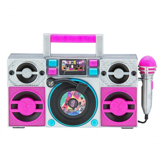 L.O.L. Surprise! Karaoke Boombox mit Mikrofon, Lichteffekten und Audio Eingang für Kinder ab 3 Jahren