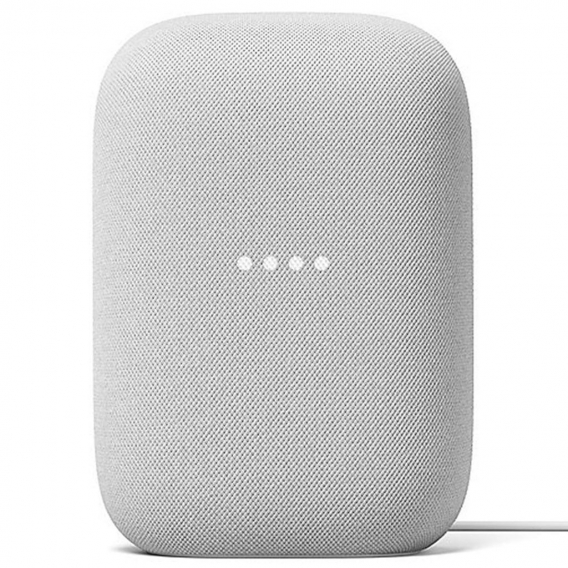 Google Nest Audio Smart Speaker Kreide 2er Set (WLAN-Lautsprecher, Sprachsteuerung, Android, iOS)