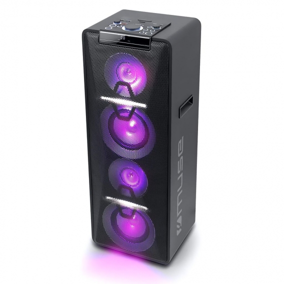 muse M-1950DJ Party Box Lautsprecher Speaker Bluetooth CD USB LED 500W