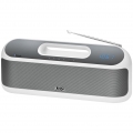 AEG Bluetooth-Stereolautsprecher mit Radio SR 4842 BTS Weiß