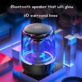 C7 Mini-Bluetooth-Lautsprecher für den Innenund Außenbereich mit LED-Farblichtern, 360°-Surround-Sound