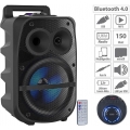 auvisio Partylautsprecher PMA-950.k PA-Partyanlage Bluetooth MP3 USB SD KaraokeAudio HiFi Mikrofon Bassbox Feier Musikbox Subwoo