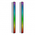 RGB-Soundsteuerung Rhythmuslichter 2 PCS 32 LED 18 Farben Audiospektrum-Modus 5 Geschwindigkeitsstufen 4 Helligkeitsstufen TYPE-