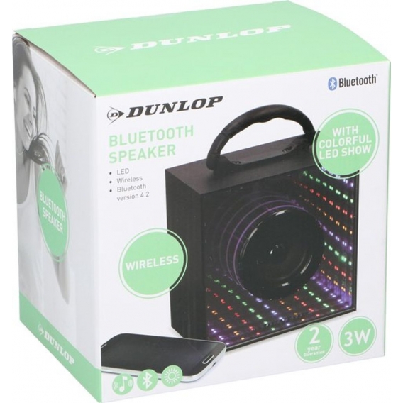 Dunlop portabler Bluetooth-Lautsprecher mit LED Light Show
