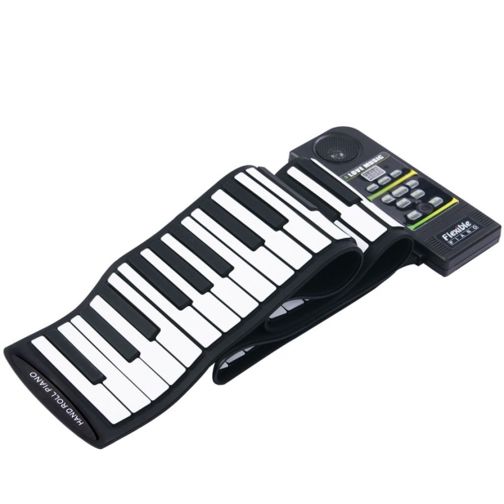 88-Taste elektronische Klaviertastatur Silicon Flexible Rollup fuer Piano mit Lautsprecher