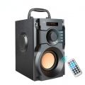 Linuode Tragbarer Bluetooth-Lautsprecher Drahtloser Stereo-Subwoofer Bass-Lautsprecher Säulenunterstützung FM-Radio TF AUX USB-F