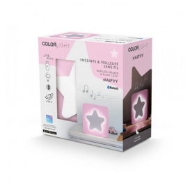 More about Bigben Bluetooth portabler Lautsprecher COLORLIGHT Narvy Stern LED pink AU385427