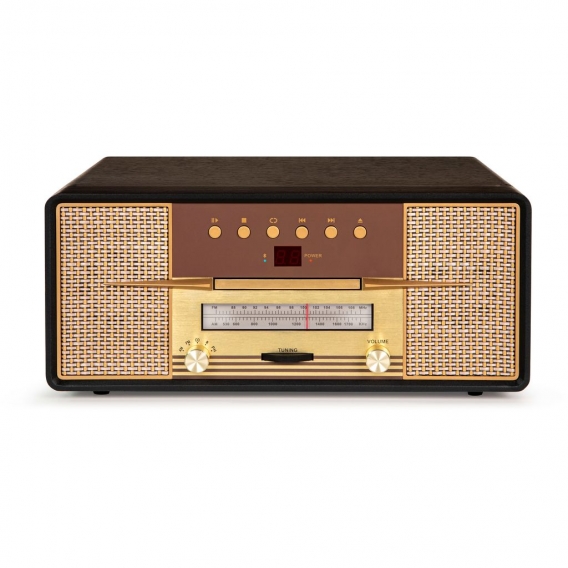 Crosley Rhapsody CR7016A CD-Kompaktanlage, 1 Lautsprecher, CD, Plattenspieler, Bluetooth