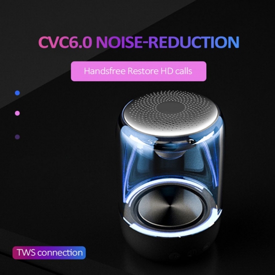 C7 Tragbarer drahtloser Stereo-Bass-Bluetooth-Lautsprecher Bunte LED-Licht-Soundbox Wei? 224,63 g