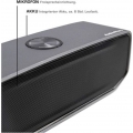 AudioAffairs Bluetooth Lautsprecher, Mobiler Speaker Aluminium Gehäuse, Bluetooth Box, integrierter Akku, Bass-Relex-System