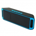 Tragbarer drahtloser Bluetooth-Lautsprecher im Freien Subwoofer Soundbar-Lautsprecher-Blau