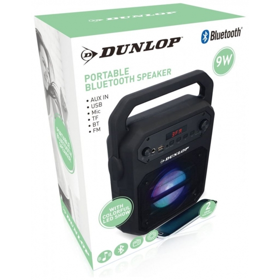 Dunlop Bluetooth Lautsprecher BT 9W PP
