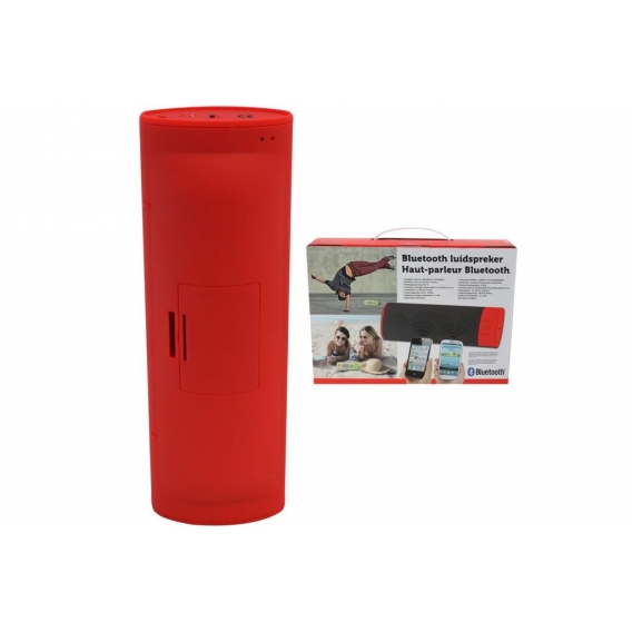 Bluetooth Lautsprecher Handy Mini- Anlage Mikro Rot Schwarz