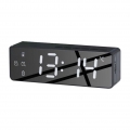 Digital Wecker Große Gespiegelt Led-anzeige Alarm Dimmen  Neben Uhr für Schlafzimmer Decor Farbe Schwarz