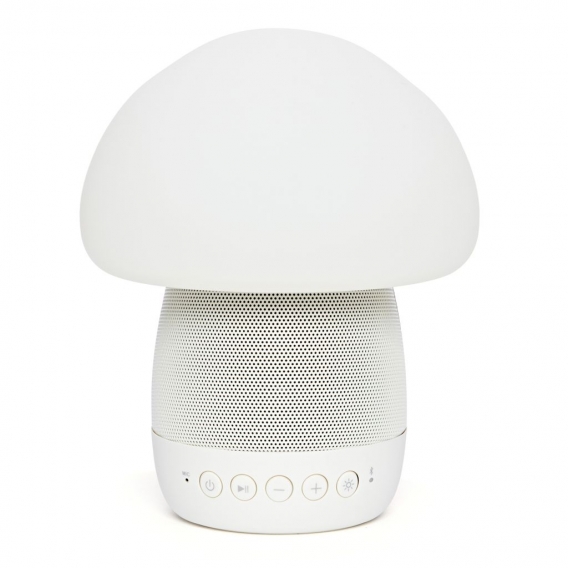 emoi Bluetooth-Lautsprecher mit LED-Lampe Musikbox Weiß One Size , Verstärker, Freisprechfunktion, Smartphone-Lautsprecher, Hand