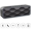 Wireless Bluetooth Lautsprecher,Tragbarer Bluetooth 5.0 TWS Lautsprecher mit Dual-Treiber Bass, 3D-Stereo, FM Radio, Freisprechf