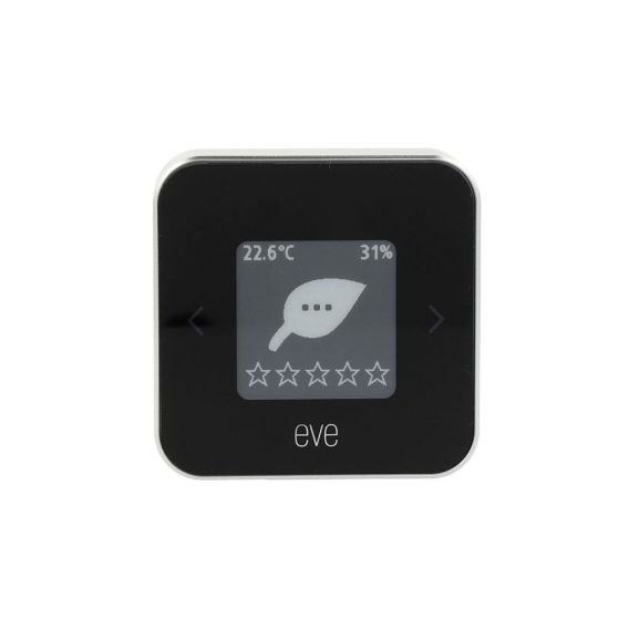 Eve Room Raumklima- und Luftqualitäts Monitor E-Ink-Display Temperatur schwarz
