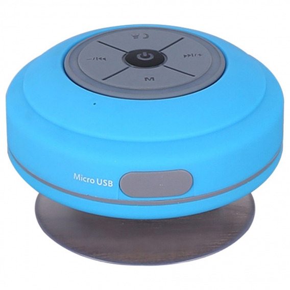 Bluetooth Duschlautsprecher, IP676Wasserdichter Tragbarer Lautsprecher Dusch FM Radio Eingebauter Mic für Party, Garten, Indoor,