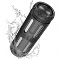 Bluetooth Box Tragbarer Musikbox 15h Spielzeit Bluetooth Speaker mit LED Licht, 20m Reichweite, IP67 Wasserschutz, 10W Dual-Trei