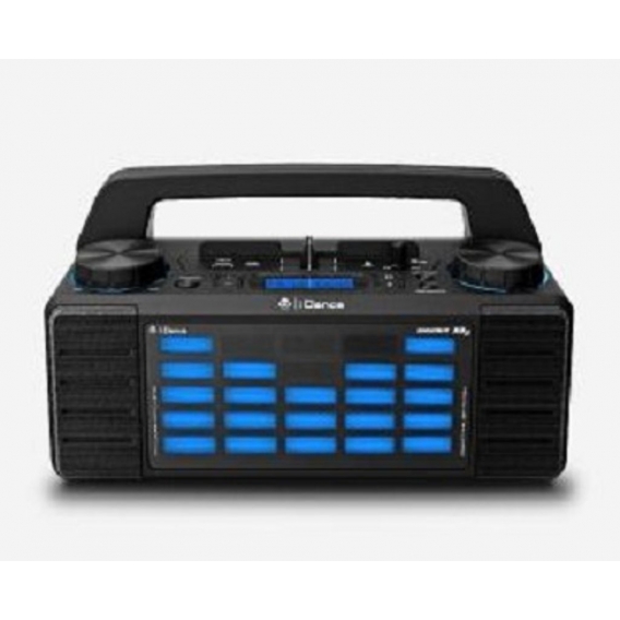 iDance Energy XD2 - Party Lautsprecher, Halterung, Mixer, Bluetooth, MP3-fähiger USB-Port, Radio, AUX, LED-Effekt Beleuchtung, M