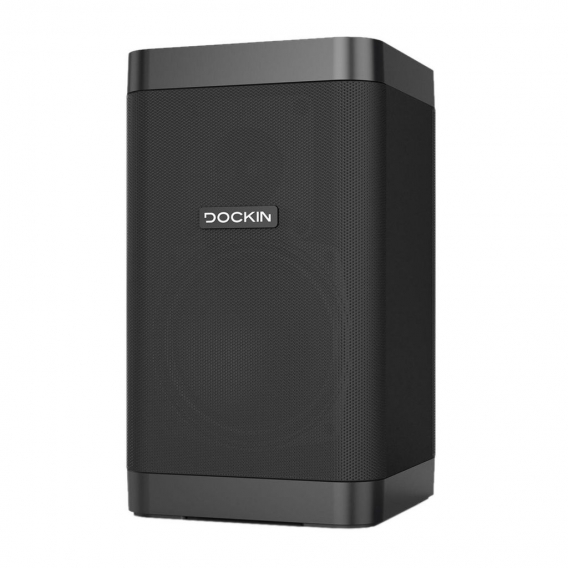 DOCKIN D Cube - 2.0 Kanäle - 25 W - Kabellos - APT-X - Tragbarer Stereo-Lautsprecher - Schwarz