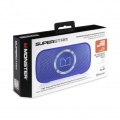 Monster Superstar Bluetooth tragbarer Lautsprecher mit Mikrofon Blau