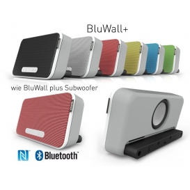 More about Otone BluWall+ Portabler Stereo Lautsprecher mit NFC, Bluetooth und Subwoofer in weiß