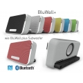 Otone BluWall+ Portabler Stereo Lautsprecher mit NFC, Bluetooth und Subwoofer in weiß