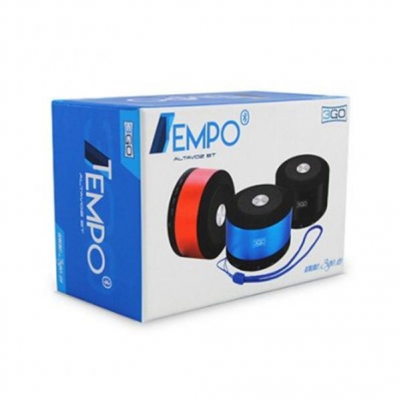 Tragbare Bluetooth-Lautsprecher 3GO TEMPOBK 3W Micro SD Schwarz