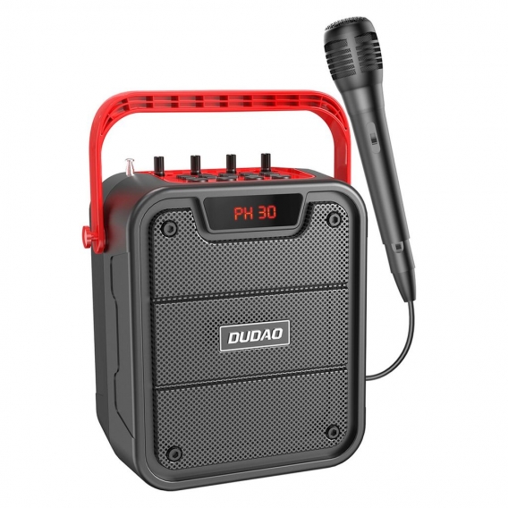 Dudao Wireless Bluetooth 5.0 Lautsprecher 10W 4800mAh Mikrofon Karaoke System
