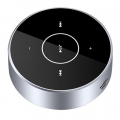 Drahtloser Bluetooth Lautsprecher Leistungsstarker Wiederaufladbarer Batterielautsprecher Farbe Silber